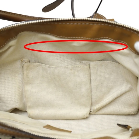 GUCCI Diamante Canvas Tote Bag Beige x Brown 247902 - Picture 15 of 16